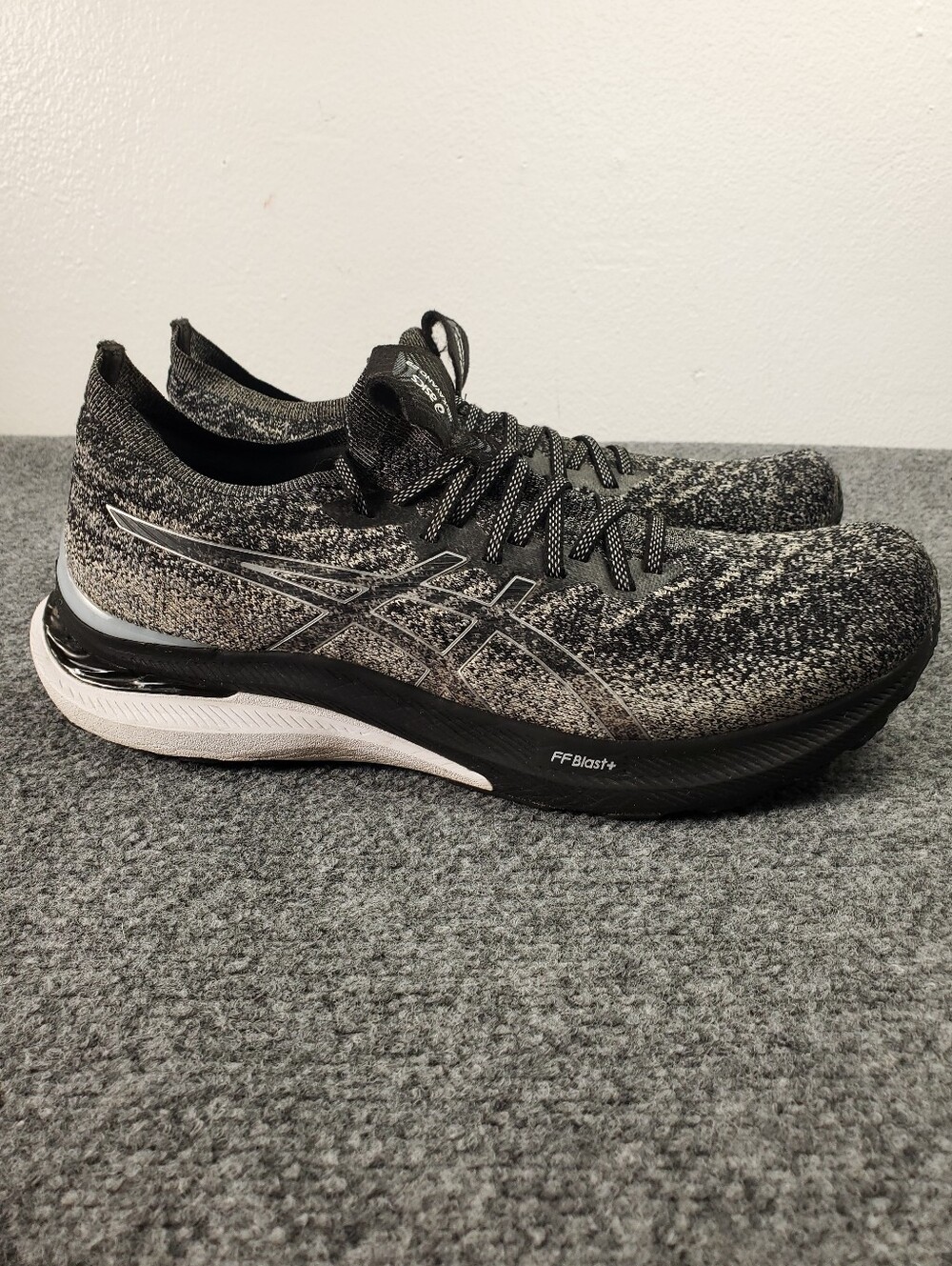 Asics Gel Kayano 29 MK Black White Mens 13 Running Shoes Knit Active Sneakers